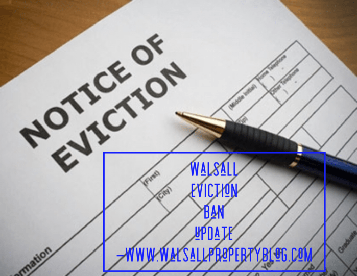 Walsall Evictions Ban Update - August 2020